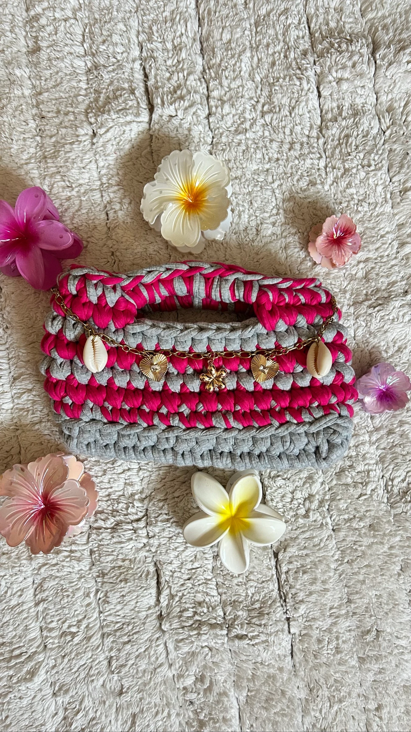 Sac en crochet fait main 